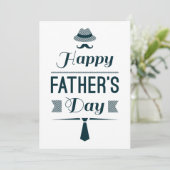 Happy Vaderdag // Novelty Schattige Blank Kaart (Staand voorkant)