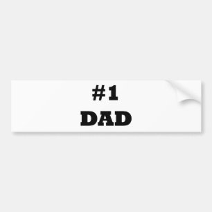 Happy Vaderdag - nummer 1 papa - #1 papa Bumpersticker
