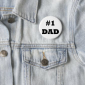Happy Vaderdag - nummer 1 papa - #1 papa Ronde Button 5,7 Cm (In situ)