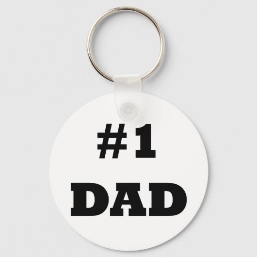 Happy Vaderdag - nummer 1 papa - #1 papa Sleutelhanger (Voorkant)
