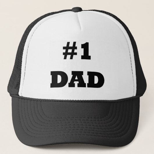 Happy Vaderdag - nummer 1 papa - #1 papa Trucker Pet (Voorkant)