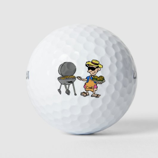 **HAPPY VADERDAG OF FAV CHEF** KOELE GOLFBAL GOLFBALLEN (Voorkant)