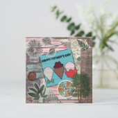 Happy Vaderdag/One Flat Wenskaart (Staand voorkant)