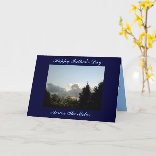 Happy Vaderdag, over de kilometers Kaart (Gele Bloem)