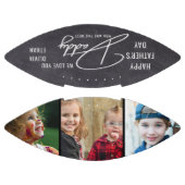  Happy Vaderdag Pap 3 Photo Collage Chalkboard American Football (Panelen)