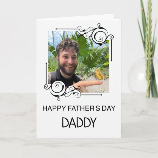 Happy Vaderdag papa Aangepaste fotokaart Kaart (Voorkant)