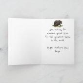 Happy Vaderdag Papa Beer Vader, vader Kaart (Binnen)