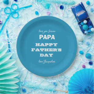 Happy Vaderdag Papa - Bord voor aangepast papier