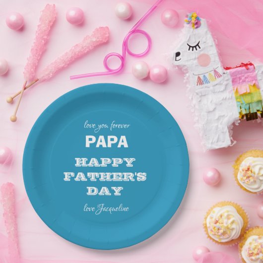 Happy Vaderdag Papa - Bord voor aangepast papier (Feest)