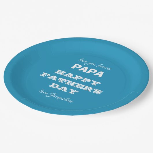 Happy Vaderdag Papa - Bord voor aangepast papier (Gekanteld)