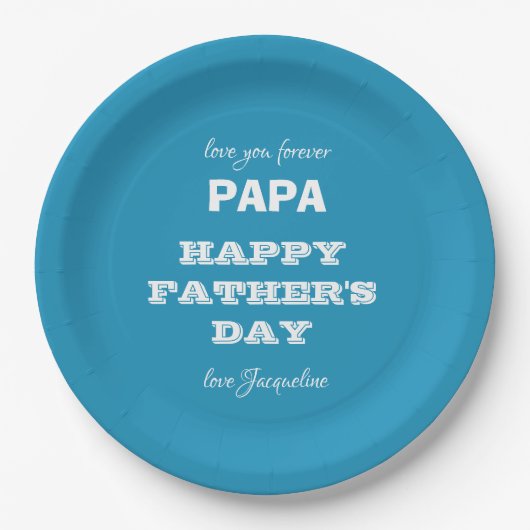 Happy Vaderdag Papa - Bord voor aangepast papier (Voorkant)