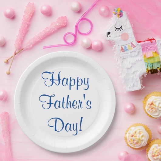 Happy Vaderdag Paper-Borden Papieren Bordje (Feest)