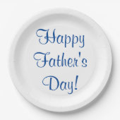 Happy Vaderdag Paper-Borden Papieren Bordje (Voorkant)