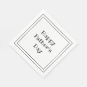 Happy Vaderdag Party Cookout Grey Servet (Hoek)