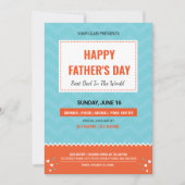 Happy Vaderdag party-uitnodiging Kaart (Voorkant)