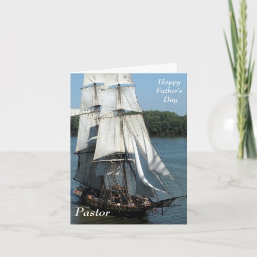 Happy Vaderdag pastor Feestdagen Kaart (Voorkant)