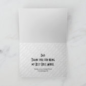 HAPPY VADERDAG Persoonlijk Dank je vader Kaart (Binnen)