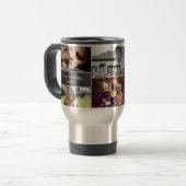 Happy Vaderdag, persoonlijk, fotocollage Reisbeker (Voorkant links)