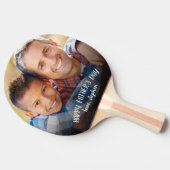 Happy Vaderdag Persoonlijke foto Tafeltennisbatje (Zijkant)
