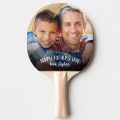 Happy Vaderdag Persoonlijke foto Tafeltennisbatje (Voorkant)