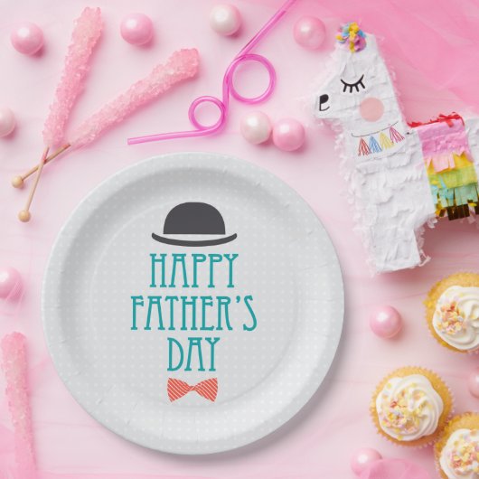 Happy Vaderdag Pet & Bow Stropdas | Bord papier (Feest)