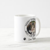 Happy Vaderdag Pet Foto Best Cat Dad Koffiemok (Voorkant rechts)