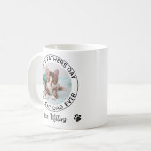 Happy Vaderdag Pet Foto Best Cat Dad Koffiemok (Voorkant links)