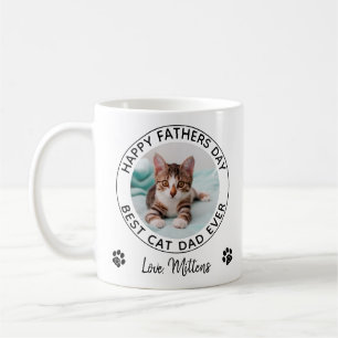 Happy Vaderdag Pet Foto Best Cat Dad Koffiemok