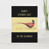 Happy Vaderdag Pheasant Game Bird Kaart (Voorkant)