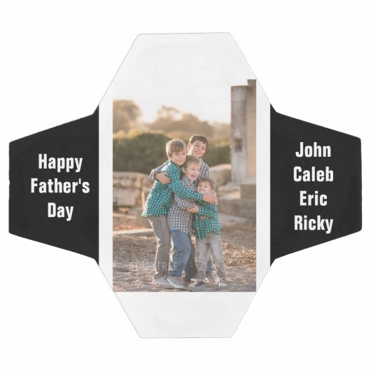 Happy Vaderdag Photo and Names Voetbal (Enkel)