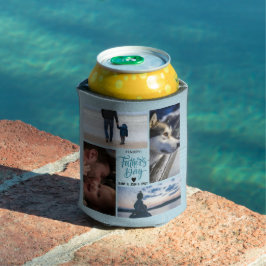 Happy Vaderdag Photo Collage Aangepaste namen Blikjeskoeler