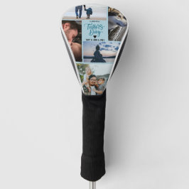 Happy Vaderdag Photo Collage Aangepaste namen Golfheadcover