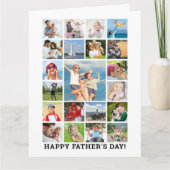 Happy Vaderdag Photo Collage BIG - Aangepast Kaart (Voorkant)