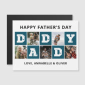 Happy Vaderdag Photo Collage Card (Voorkant / Achterkant)