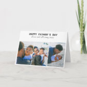 Happy Vaderdag Photo Collage Holiday Greep Kaart (Voorkant)
