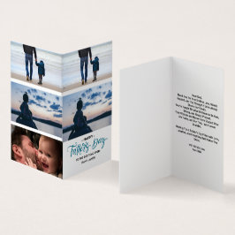 Happy Vaderdag Photo Collage Kaart