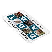 Happy Vaderdag Photo Collage Magneet (Rechterzijde)