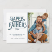 Happy Vaderdag Photo Feestdagenkaart (Voorkant)