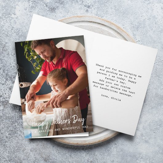 Happy Vaderdag Photo Greeting Kaart