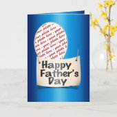 Happy Vaderdag Photo Lijst Kaart (Gele Bloem)