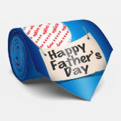 Happy Vaderdag Photo Lijst Stropdas (Opgerold)