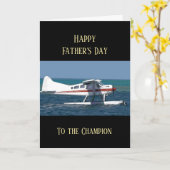 Happy Vaderdag Piloot-vliegtuig vliegt Kaart (Gele Bloem)