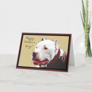 Happy Vaderdag Pit Bull wenskaart Kaart