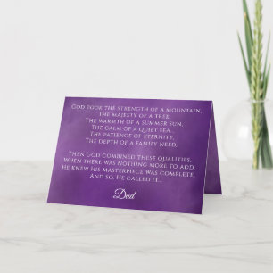 Happy Vaderdag Poem Kaart