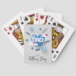 Happy vaderdag pokerkaarten