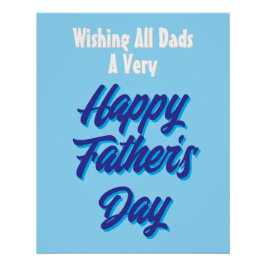 Happy Vaderdag Poster, grote print Perfect Poster