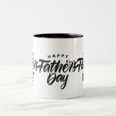 Happy Vaderdag Printed Mok: Celebrate Tweekleurige Koffiemok (Center)