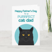 Happy Vaderdag Purrfect Black Cat Kaart (Voorkant)