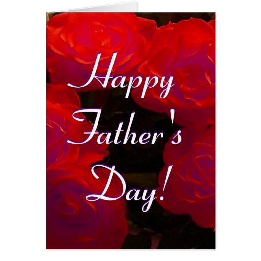 Happy Vaderdag Red Roses I (Voorkant)