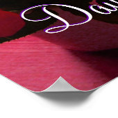 Happy Vaderdag Red Roses Poster (Hoek)